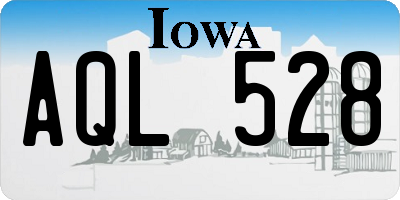 IA license plate AQL528