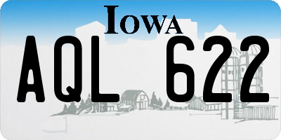 IA license plate AQL622