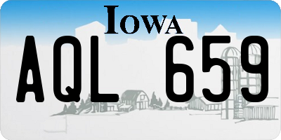 IA license plate AQL659
