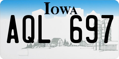 IA license plate AQL697