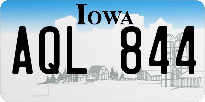 IA license plate AQL844