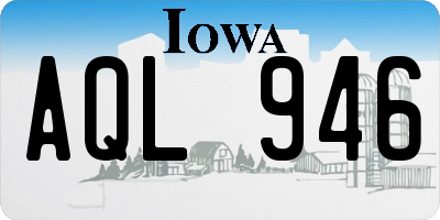 IA license plate AQL946