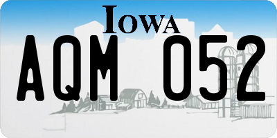 IA license plate AQM052