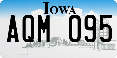 IA license plate AQM095