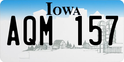 IA license plate AQM157