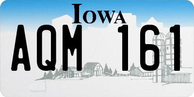 IA license plate AQM161