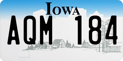 IA license plate AQM184