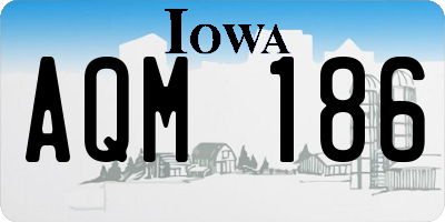 IA license plate AQM186