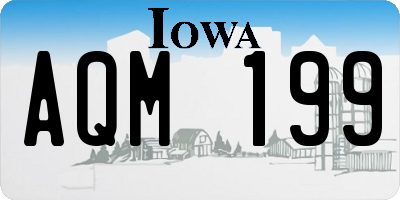IA license plate AQM199