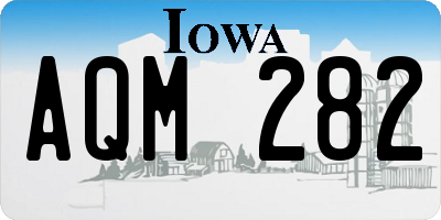 IA license plate AQM282