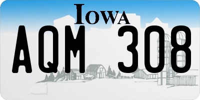 IA license plate AQM308