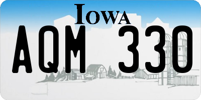 IA license plate AQM330