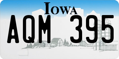 IA license plate AQM395