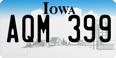IA license plate AQM399
