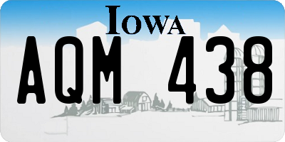 IA license plate AQM438