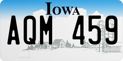 IA license plate AQM459