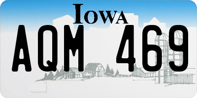 IA license plate AQM469