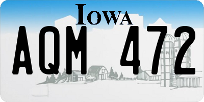 IA license plate AQM472