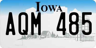 IA license plate AQM485