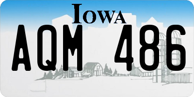 IA license plate AQM486
