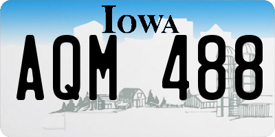 IA license plate AQM488