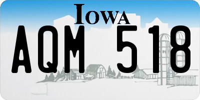 IA license plate AQM518
