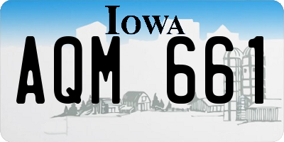 IA license plate AQM661
