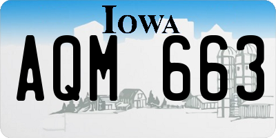 IA license plate AQM663