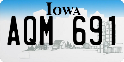 IA license plate AQM691
