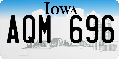 IA license plate AQM696