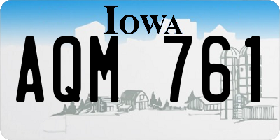 IA license plate AQM761