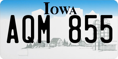 IA license plate AQM855