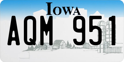 IA license plate AQM951