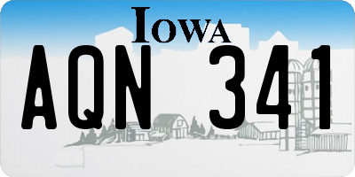 IA license plate AQN341