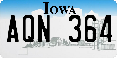 IA license plate AQN364