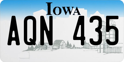 IA license plate AQN435