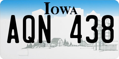IA license plate AQN438
