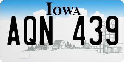 IA license plate AQN439