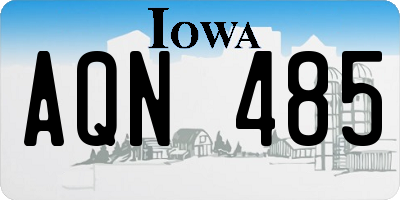 IA license plate AQN485