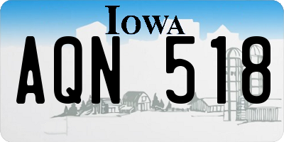 IA license plate AQN518