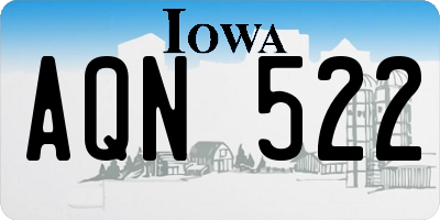 IA license plate AQN522