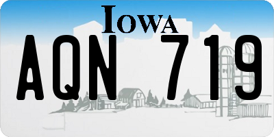IA license plate AQN719