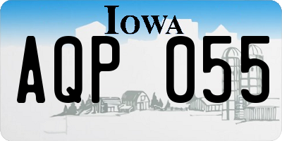 IA license plate AQP055