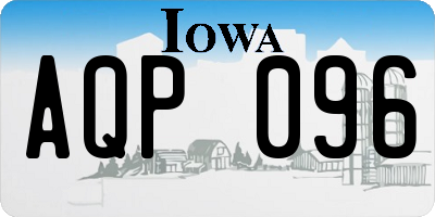 IA license plate AQP096