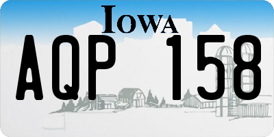 IA license plate AQP158