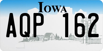 IA license plate AQP162