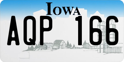 IA license plate AQP166