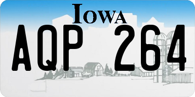 IA license plate AQP264