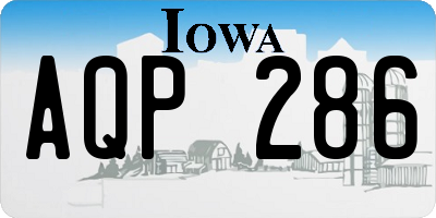 IA license plate AQP286
