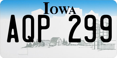 IA license plate AQP299